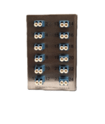 WALL & DIN RAIL mounted Fiber Optic Patch Panel, 12 duplex adaptors LC 9/125, fixed type, INOX
