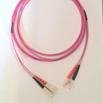 Fiber Optics Patchcords SC - LC  Duplex, 50/125 OM4 multimode, violet, 1m