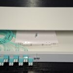 Fiber Optic Patch Panel 19" 1U with 12 duplex adaptors LC 50/125 OM3, drawer type metal