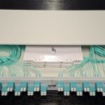 Fiber Optic Patch Panel 19" 1U with 24 duplex adaptors LC 50/125 OM3, drawer type metal