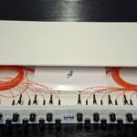 Fiber Optic Patch Panel 19" 1U with 24 adaptors ST 62,5/125, drawer type metal