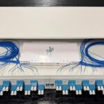 Fiber Optic Patch Panel 19" 1U with 24 duplex adaptors LC 9/125, drawer type metal