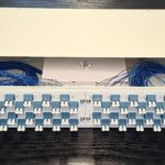 Fiber Optic Patch Panel 19" 2U with 48 duplex adaptors LC 9/125, drawer type metal