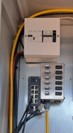 WALL & DIN RAIL mounted Fiber Optic Patch Panel, 6 duplex adaptors LC 9/125, fixed type, INOX - Image 2