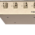 WALL & DIN RAIL mounted Fiber Optic Patch Panel, 4 LC duplex adaptors 62,5/125, fixed type, INOX
