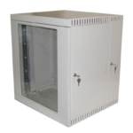 Wall Housing RACK 9U, Two section, Plexiglass Door, Depth 500 mm, grey