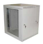 Wall Housing RACK 9U, Two section, Plexiglass Door, Depth 500 mm, grey