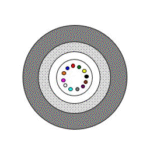 Fibre Optic In/Outdoor Cable, 24 x SMF Central Tube