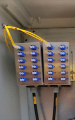 WALL & DIN RAIL mounted Fiber Optic Patch Panel, 12 duplex adaptors LC 9/125, fixed type, INOX - Image 2
